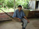 Foto mostra o Sr. Afonso G. Batista em sua casa na Comunidade de Remanescentes de de Quilombos Areia Branca, municpio de Bocaiva do Sul - PR. <br /><br /> Foto: Clemilda Santiago Neto